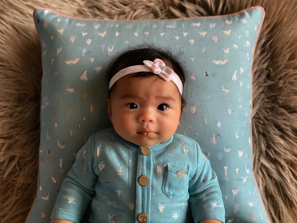 baby with peekaboo pillow