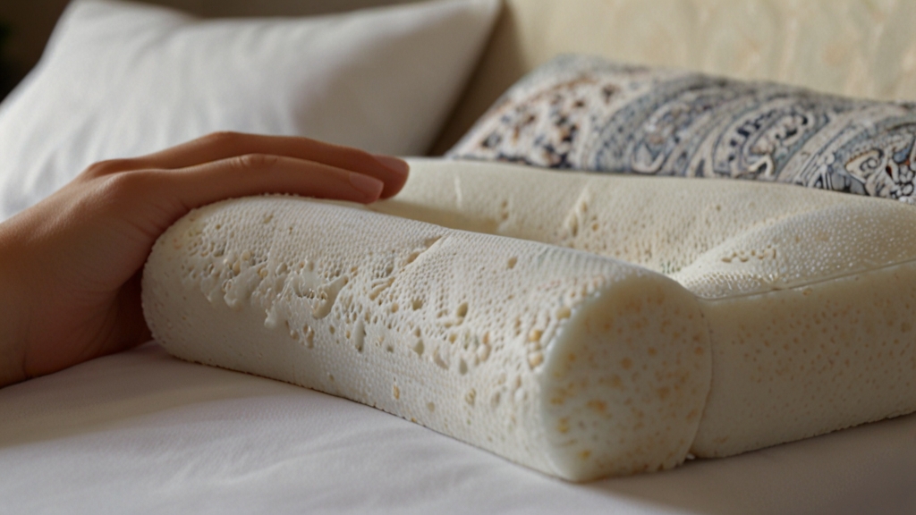 Cervical memory foam pillow