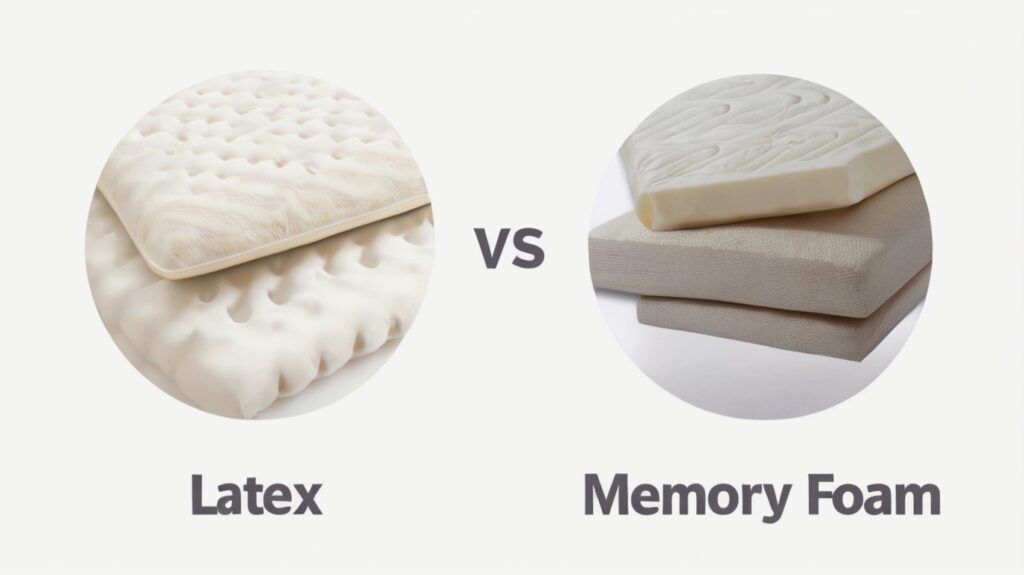 Latex vs Memory foam pillow