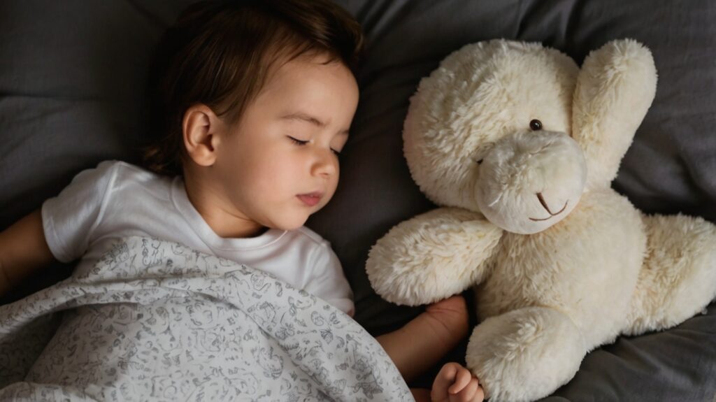 head positioning of a toddler during sleeping on a pillow